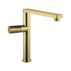 THE GABE Tall Basin Mixer - Brushed Gold