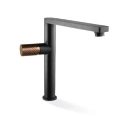 THE GABE Tall Basin Mixer - Matte Black 7 THE GABE Tall Basin Mixer - Matte Black -HERA BATHWARE the gabe tall basin mixer matte blackrose gold handlematte blacktall basin mixerlinkware 164966