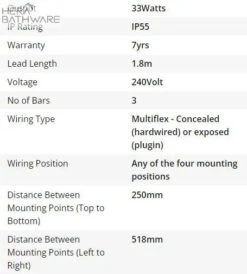 Thermogroup BS24M Straight Round Budget Heated Towel Rail 550*450*122mm 7 Thermogroup BS24M Straight Round Budget Heated Towel Rail 550*450*122mm -HERA BATHWARE thermogroup bs24m straight round budget heated towel rail 550450122mmstainless steelheated towel railthermogroup 177909