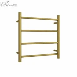 Thermogroup SR25MBG Brushed Gold Round Ladder Heated Towel Rail 550*550*122mm