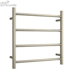 Thermogroup SR25MBN Brushed Nickel Round Ladder Heated Towel Rail 550*550*122mm
