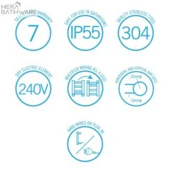 Thermogroup SR25MGM Gun Metal Round Ladder Heated Towel Rail 550*550*122mm -HERA BATHWARE thermogroup sr25mgm gun metal round ladder heated towel rail 550550122mmgun metalheated towel railthermogroup 500150