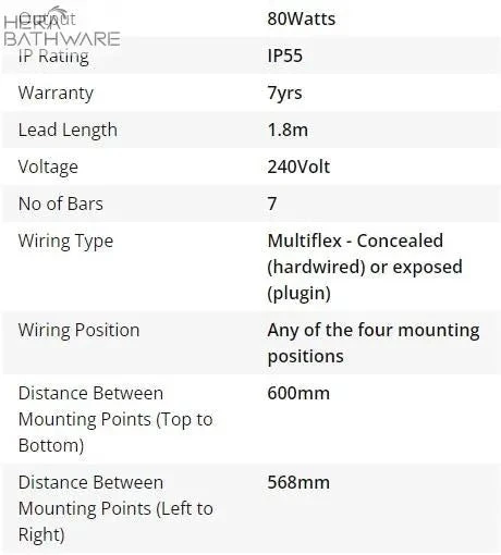 Thermogroup SR44MBB Brushed Brass Round Ladder Heated Towel Rail 600*800*122mm 4 Thermogroup SR44MBB Brushed Brass Round Ladder Heated Towel Rail 600*800*122mm - Image 4