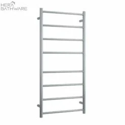 Thermogroup SRB27M Brushed Straight Round Ladder Heated Towel Rail 530*1120*122mm