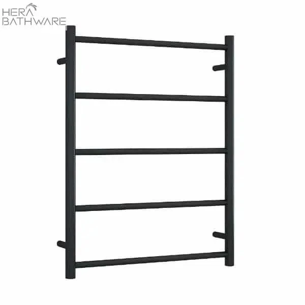 Thermogroup USR54B Matt Black Straight Non-Heated Round Ladder Towel Rail 630*800*122mm 1 Thermogroup USR54B Matt Black Straight Non-Heated Round Ladder Towel Rail 630*800*122mm