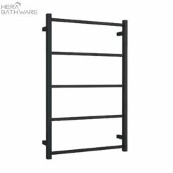 Thermogroup USS56B Matt Black Square Non-Heated Ladder Towel Rail 650*1000*120mm