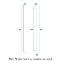 Thermogroup VS900SHB Matt Black Square Vertical Single Bar Heated Towel Rail-W142xH900xD100mm 7 Thermogroup VS900SHB Matt Black Square Vertical Single Bar Heated Towel Rail-W142xH900xD100mm -HERA BATHWARE thermogroup vs900shb matt black square vertical single bar heated towel rail w142xh900xd100mmmatte blackheated towel railthermogroup 482596