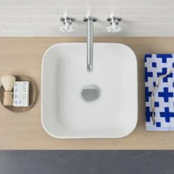 TRIBUTE Above Counter Basin - Square 390mm | CAROMA