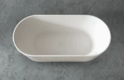 Trina Freestanding Fluted Bathtub 1500/1700mm -HERA BATHWARE trina freestanding fluted bathtub 15001700mmmatte white1700mmfreestanding bathssunny group 204625