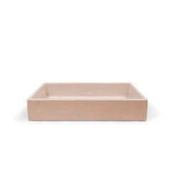 Trough Basin - Surface Mount -HERA BATHWARE trough basin surface mountblush pinknood co 290879