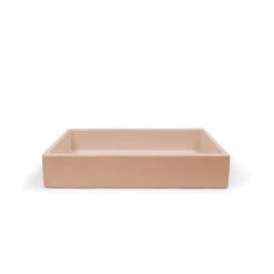 Trough Basin - Surface Mount -HERA BATHWARE trough basin surface mountpastel peachnood co 623000