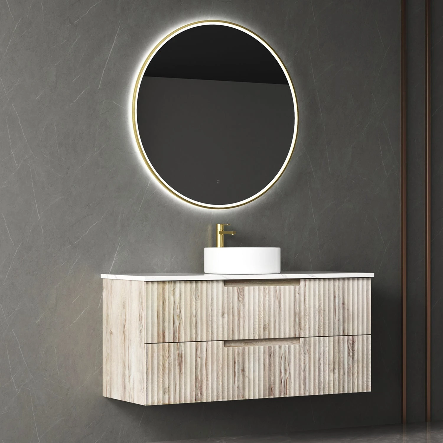 Over Stock Brand New In Box | Tuscana Wall Hung Vanity 1200mm 1 Over Stock Brand New In Box | Tuscana Wall Hung Vanity 1200mm
