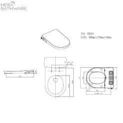 Una - Non-Electric Bidet FB104 9 Una - Non-Electric Bidet FB104 -HERA BATHWARE una non electric bidet fb104toiletlafeme 187763
