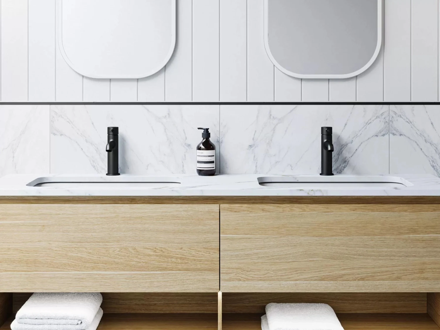 Undermount Minieral Composite Basins With Silksurface Stone Top| Timberline 4 Undermount Minieral Composite Basins With Silksurface Stone Top| Timberline - Image 4