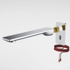 URBANE II Sensor 220mm Wall Outlet Tap - Trim Kit | Caroma -HERA BATHWARE urbane ii sensor 220mm wall outlet tap trim kit caromatrim kits only chromewall basin mixercaroma 831098