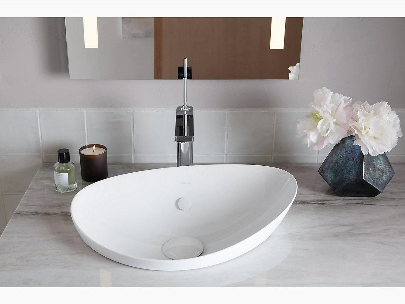 Veil™ 530mm Oval Vessel Basin 3 Veil™ 530mm Oval Vessel Basin - Image 3