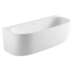 Venezia Back To Wall Acrylic Bath With Overflow