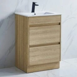 Venezia Free Standing Timber Look Vanity 600mm -HERA BATHWARE venezia free standing timber look vanity 600mmvanitieslouis marco 345854