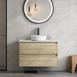 Venezia Timber Wall Hung Vanity 900mm