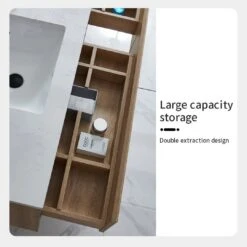 Venezia Wall Hung Timber Look Vanity 750mm -HERA BATHWARE venezia wall hung timber look vanity 750mmvanitieslouis marco 330591