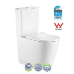 VERA Tornado Rimless Back To Wall Toilet Suite -HERA BATHWARE vera tornado rimless back to wall toilet suitematte whitetoiletbest bm 757694