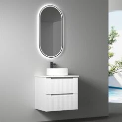 Verona Mark II Wall Hung Vanity 600-1800mm -HERA BATHWARE verona mark ii wall hung vanity 600 1800mmcabinet only600mmvanitiesaulic 598487