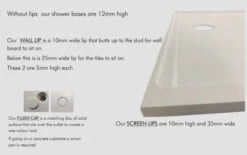 Versa-tile Solid Surface Shower Base 900x900 *Multi Colour Options Available* -HERA BATHWARE versa tile solid surface shower base multi colour options availablesnow white 033a900x1200 waste outlet at 900 sideshower baseversa tile 963786 1