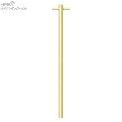 Vertical Heated Towel Rails 11 Vertical Heated Towel Rails -HERA BATHWARE vertical heated towel railsbrushed goldheated towel railnero tapware 407955