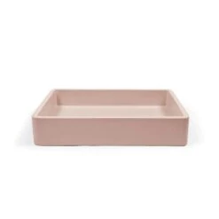 Vesl Rectangle Basin - Surface Mount -HERA BATHWARE vesl rectangle basin surface mountblush pinknood co 104820