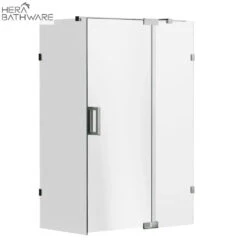 Violet 10mm Frameless Pivot Standard Size Front & Return Set | Convex