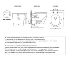 VOGHERA Rimless Inwall Floorstanding Toilet With R&T Cistern -HERA BATHWARE voghera rimless inwall floorstanding toilet with geberit cisternslim seattoiletinspire bathware 480401