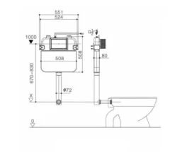 VOGHERA Rimless Inwall Floorstanding Toilet With R&T Cistern -HERA BATHWARE voghera rimless inwall floorstanding toilet with rt cisternslim seattoiletinspire bathware 993444