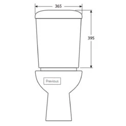Vogue Casey Rimless Nano Close Coupled Toilet Suite -HERA BATHWARE vogue casey rimless nano close coupled toilet suitep traptoiletscob pen 380275
