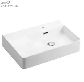 Wall Hung Square Right Hand Basin 600mm 1 Wall Hung Square Right Hand Basin 600mm