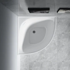 Bella Corner Bath With Overflow | Ceto -HERA BATHWARE webwxgetmsgimg 1