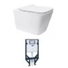 X-Cube Wall Hung Rimless Pan | R&T INWALL Cistern Set