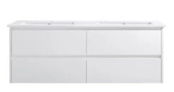 Yoko Wall Hung Vanity 600-1500mm 22 Yoko Wall Hung Vanity 600-1500mm -HERA BATHWARE yoko wall hung vanity 600 1500mmglossy white1500 doublevanitiessunny group 590977