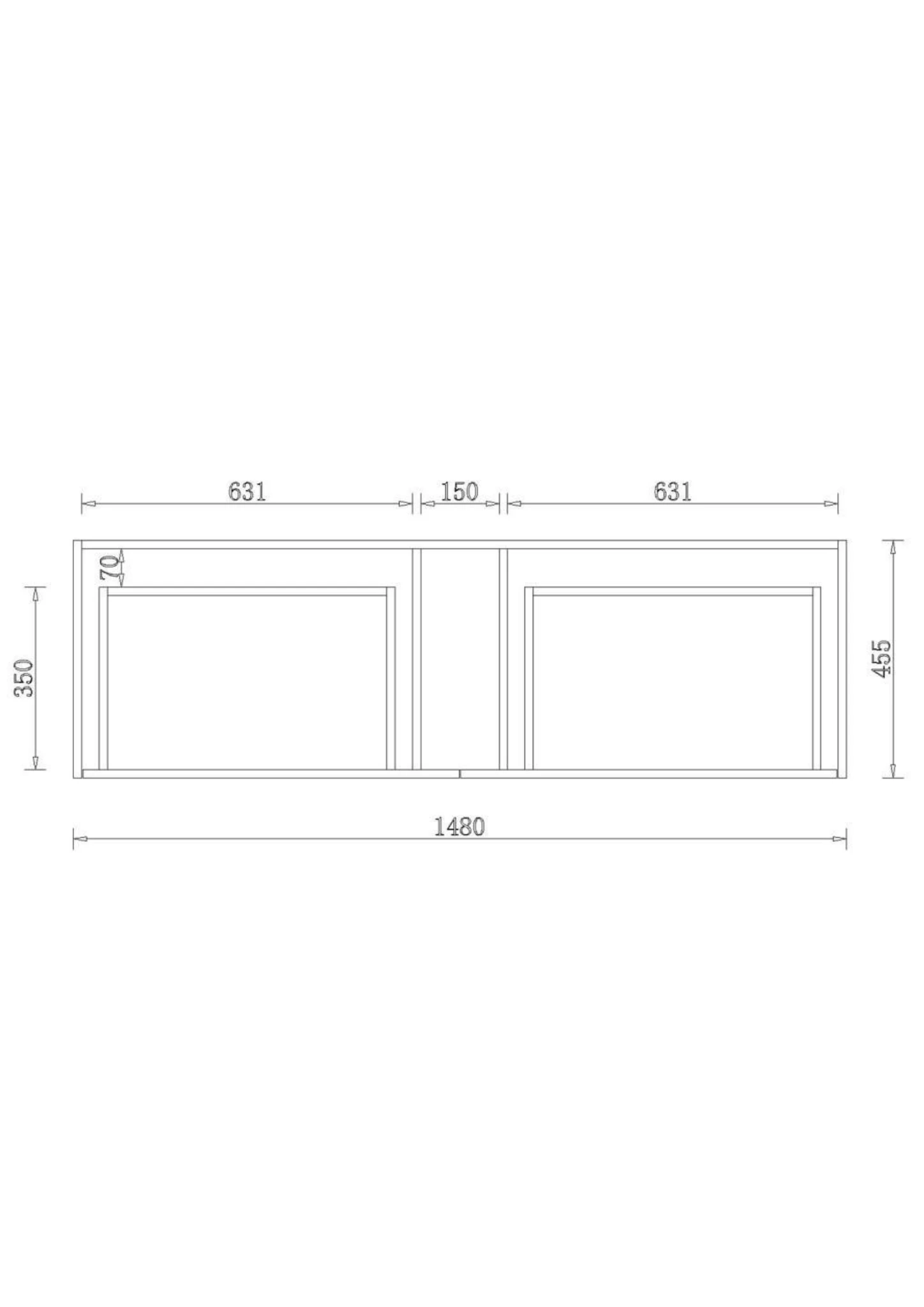 Yoko Wall Hung Vanity 600-1500mm 19 Yoko Wall Hung Vanity 600-1500mm - Image 19