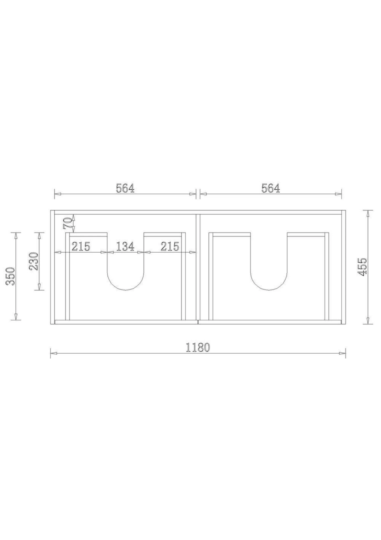 Yoko Wall Hung Vanity 600-1500mm 18 Yoko Wall Hung Vanity 600-1500mm - Image 18