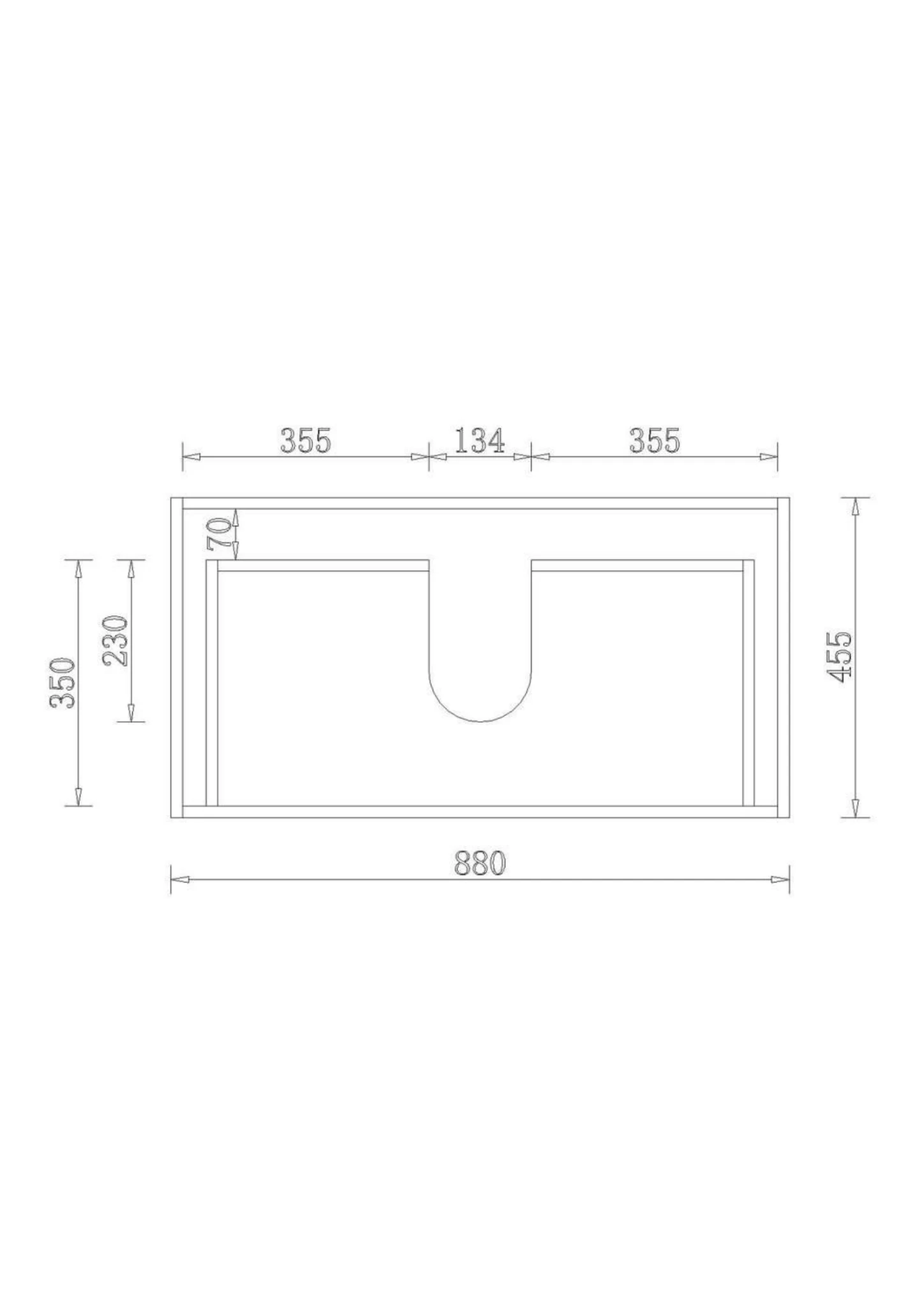 Yoko Wall Hung Vanity 600-1500mm 16 Yoko Wall Hung Vanity 600-1500mm - Image 16