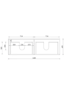 Yoko Wall Hung Vanity 600-1500mm 39 Yoko Wall Hung Vanity 600-1500mm -HERA BATHWARE yoko wall hung vanity 600 1500mmglossy white750vanitiessunny group 667928