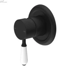 YORK Shower Mixer 12 YORK Shower Mixer -HERA BATHWARE york shower mixerwhite porcelainmatte blackshower mixernero tapware 366080