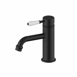 York Straight Basin Mixer 17 York Straight Basin Mixer -HERA BATHWARE york straight basin mixerwhite porcelainmatte blackbasin mixernero tapware 721228
