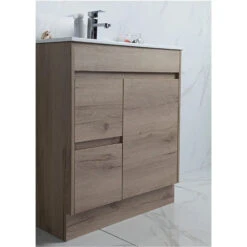 York Timber Slim Look Free Standing Drawers On Right/Left - 750mm -HERA BATHWARE york timber slim look free standing drawers on rightleft 750mmdrawers on leftcabinet onlyvanitiesaulic 878680