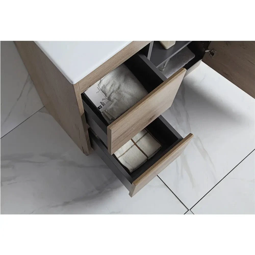 York Timber Slim Look Free Standing Vanity - 600mm 5 York Timber Slim Look Free Standing Vanity - 600mm - Image 5