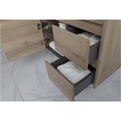 York Timber Slim Look Wall Hung Vanity - 600mm 11 York Timber Slim Look Wall Hung Vanity - 600mm -HERA BATHWARE york timber slim look wall hung vanity 600mmceramic topvanitiesaulic 654937