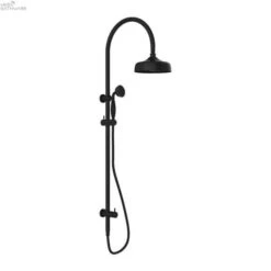 YORK Twin Shower -HERA BATHWARE york twin showermetalmatte blackshower setnero tapware 351236