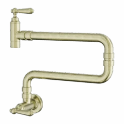 York Wall Mounted Pot Filler -HERA BATHWARE york wall mounted pot filleraged brasskitchen mixernero tapware 648916
