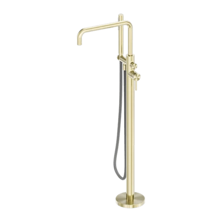 Zen SS316L Freestanding Bath Mixer With Outdoor Shower Hose 2 Zen SS316L Freestanding Bath Mixer With Outdoor Shower Hose - Image 2