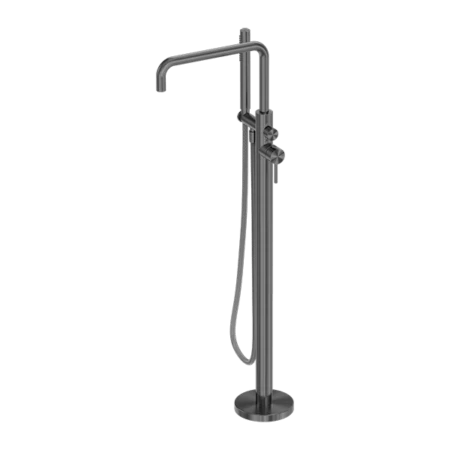 Zen SS316L Freestanding Bath Mixer With Outdoor Shower Hose 4 Zen SS316L Freestanding Bath Mixer With Outdoor Shower Hose - Image 4